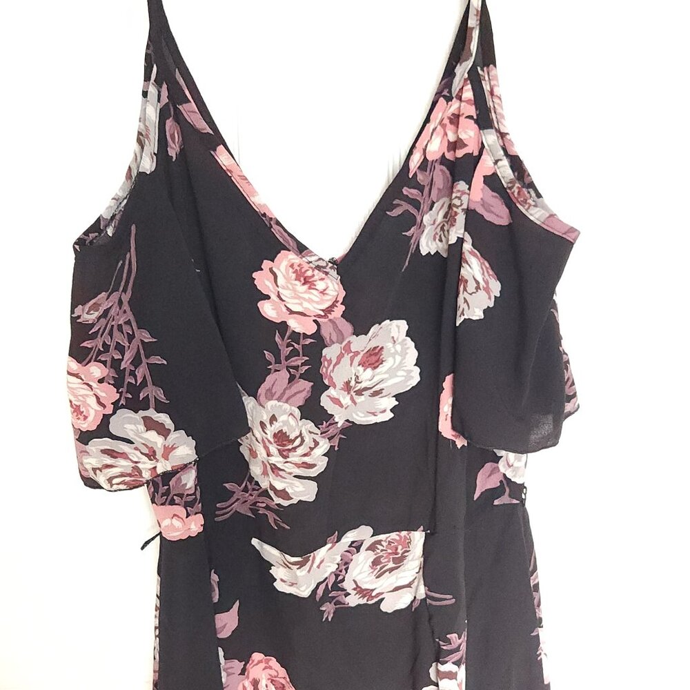 Floral black dress